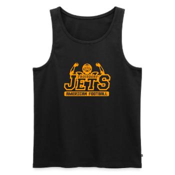 Jets Football - Männer Premium Bio Tank Top - Schwarz - Vorne - Michal (187cm)