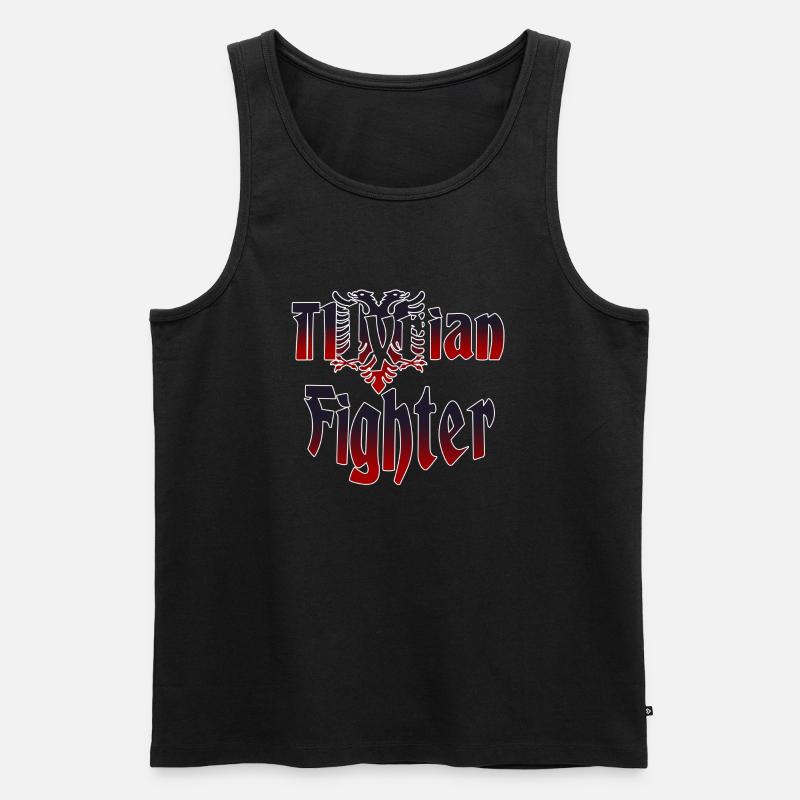 Illyrian Fighter - Männer Premium Bio Tank Top - Schwarz