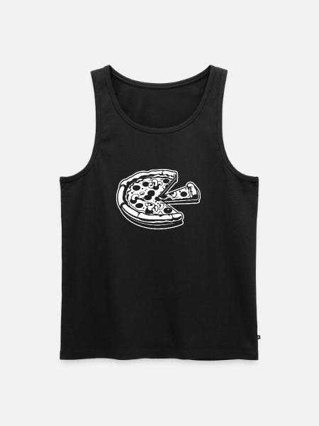 Pizza Restauration rapide Pizzeria - Débardeur bio Premium Homme - noir