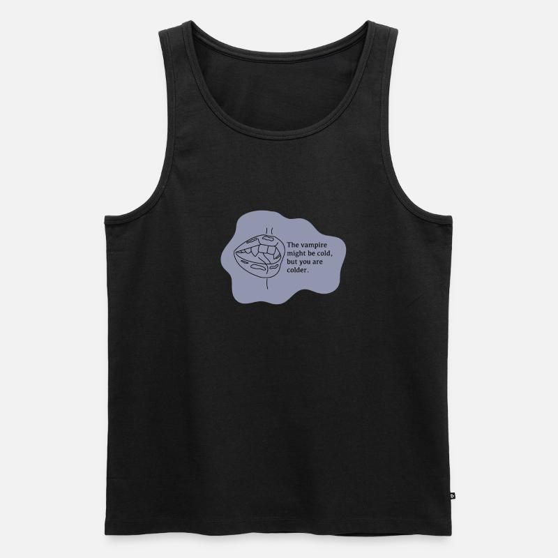 Vampir - Männer Premium Bio Tank Top - Schwarz