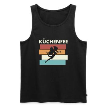 Koch Köchin Küchenfee Kochen Küche Humor - Männer Premium Bio Tank Top - Schwarz - Vorne - Michal (187cm)