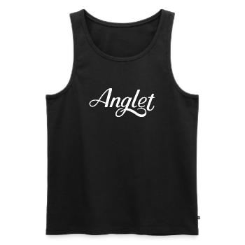 Anglet - Débardeur bio Premium Homme - noir - Devant - Michal (187cm)