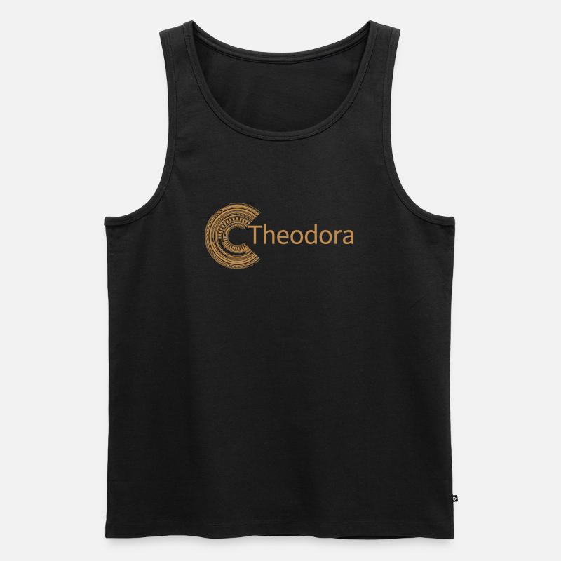Für Theodora - Männer Premium Bio Tank Top - Schwarz