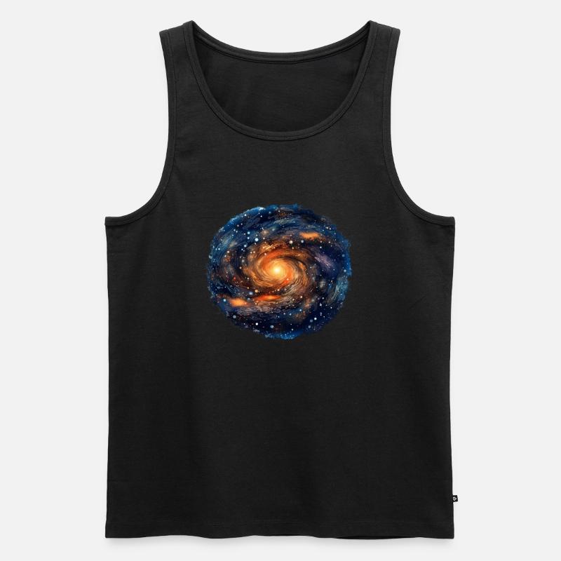Milkyway Universe - Männer Premium Bio Tank Top - Schwarz