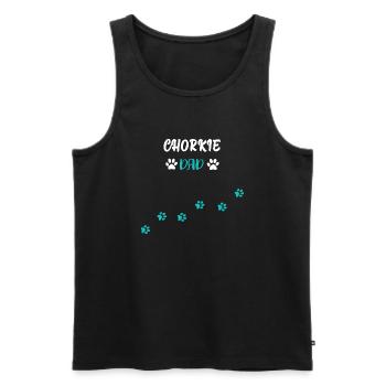 Chorkie Dad I Chihuahuas Yorkshire Terrier Mix - Männer Premium Bio Tank Top - Schwarz - Vorne - Michal (187cm)