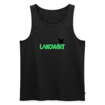 Landwirt Landwirtschaft BauerGeflügelzucht 8.1.24 - Männer Premium Bio Tank Top - Schwarz - Vorne - Michal (187cm)