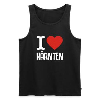 I love Carinthia Austria Austria - Men's Premium Organic Tank Top - black - Front - Michal (187cm)