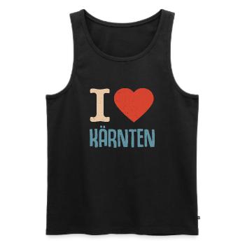 I love Carinthia Austria Austria - Men's Premium Organic Tank Top - black - Front - Michal (187cm)