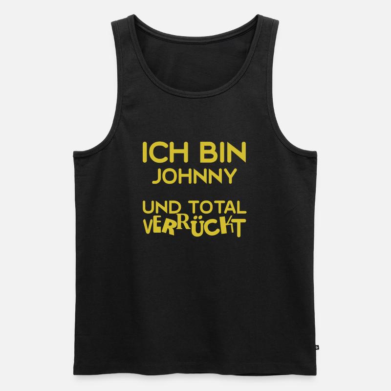 Johnny - Männer Premium Bio Tank Top - Schwarz