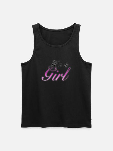 It's a Girl - Men's Premium Organic Tank Top - black