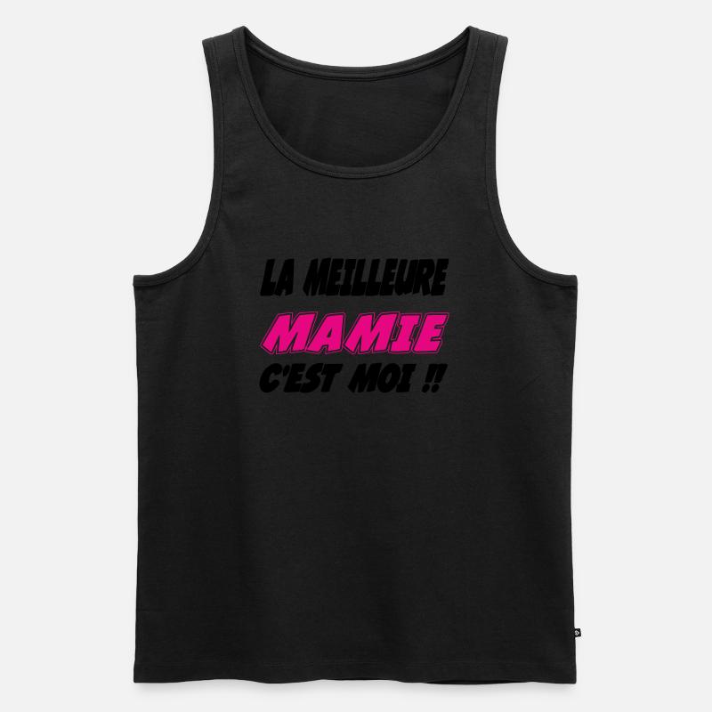 Die beste Oma bin ich - Männer Premium Bio Tank Top - Schwarz