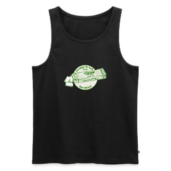 Sokrates lustiges Schierlingsgift - Männer Premium Bio Tank Top - Schwarz - Vorne - AI Model Male 178 light (178cm)