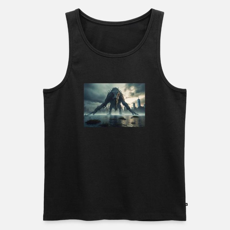 Kaiju Monster - Männer Premium Bio Tank Top - Schwarz