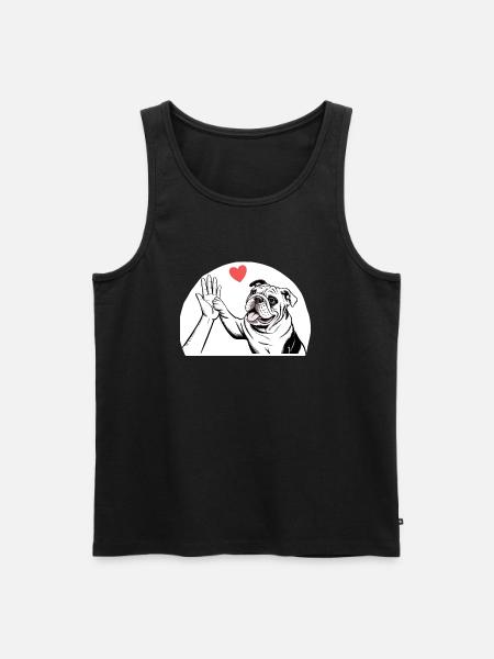 Bulldog anglais - Débardeur bio Premium Homme - noir