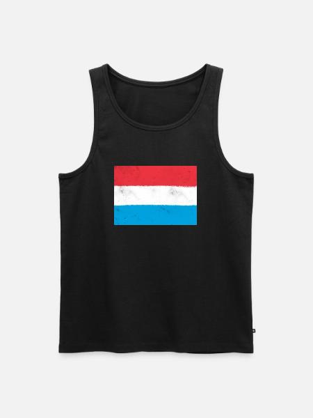 Flag of Luxembourg - Men's Premium Organic Tank Top - black