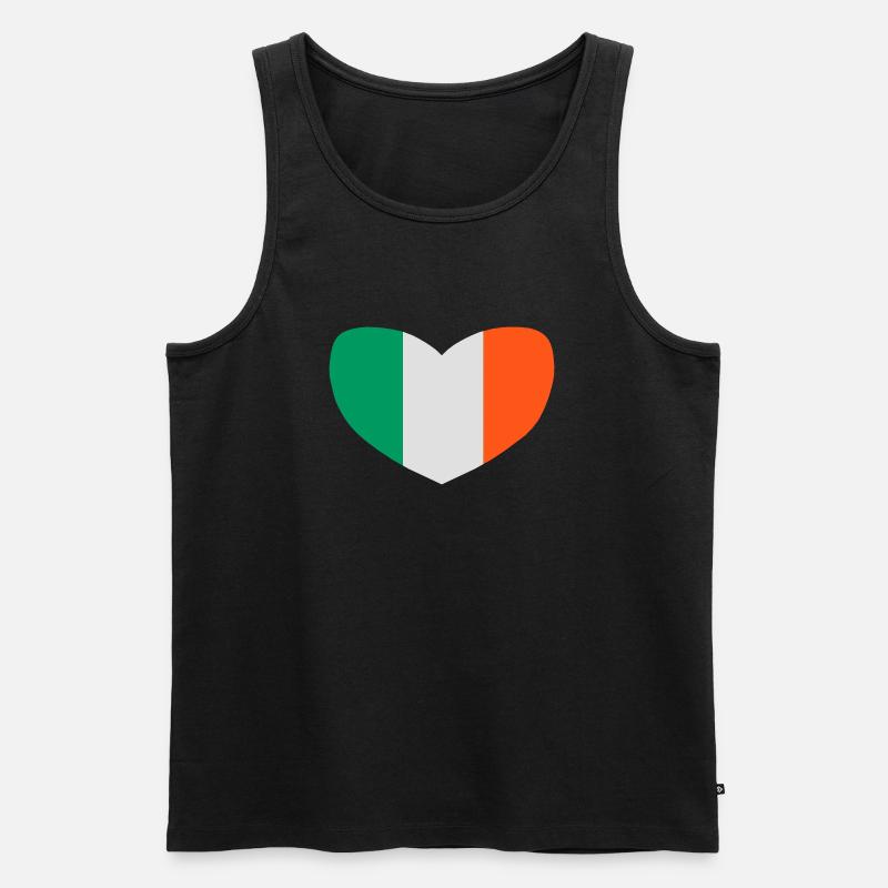 j'aime l'irlande - Débardeur bio Premium Homme - noir
