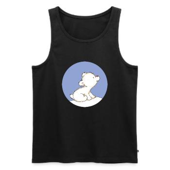 Baby Polar Bear - Débardeur bio Premium Homme - noir - Devant - AI Model Male 178 light (178cm)