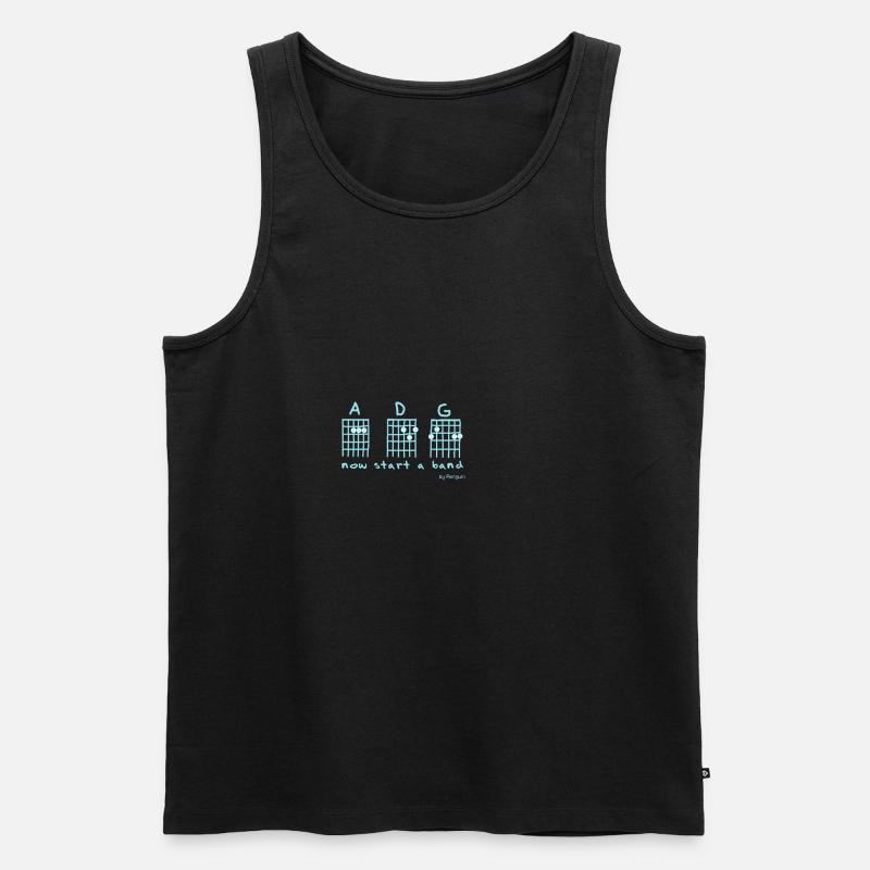 now start a band - Männer Premium Bio Tank Top - Schwarz