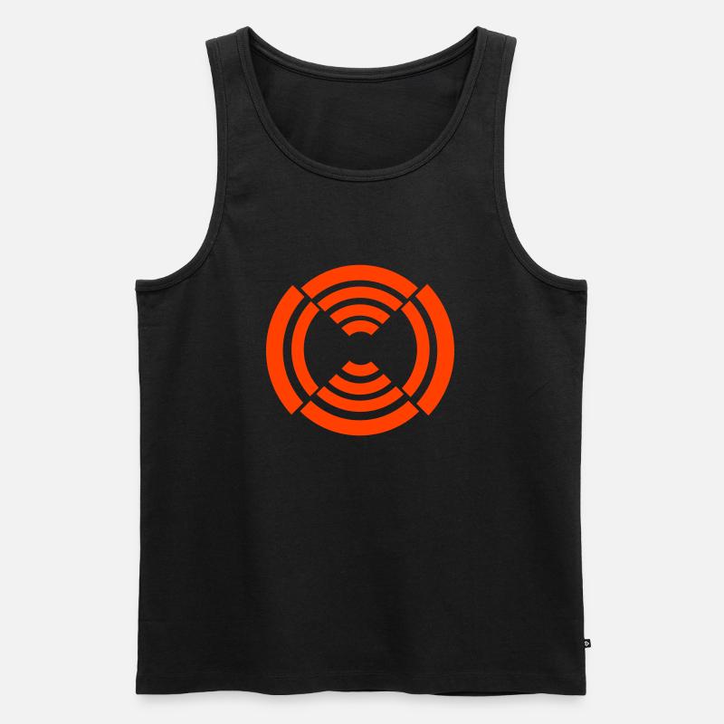 muster - Männer Premium Bio Tank Top - Schwarz