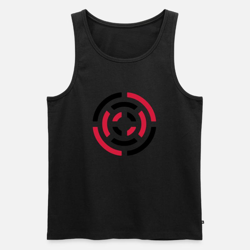 Kreis Zeichen - circle sign - Männer Premium Bio Tank Top - Schwarz