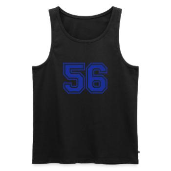 56 - Männer Premium Bio Tank Top - Schwarz - Vorne - Michal (187cm)