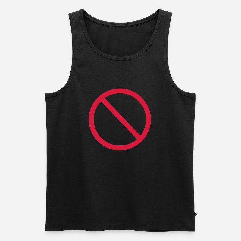 Nein - Männer Premium Bio Tank Top - Schwarz