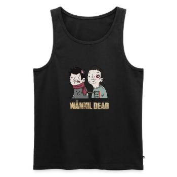 The Wankil Dead - Débardeur bio Premium Homme - noir - Devant - Michal (187cm)
