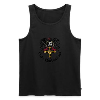 Ordo Teutonicus 02mL - Männer Premium Bio Tank Top - Schwarz - Vorne - AI Model Male 178 light (178cm)
