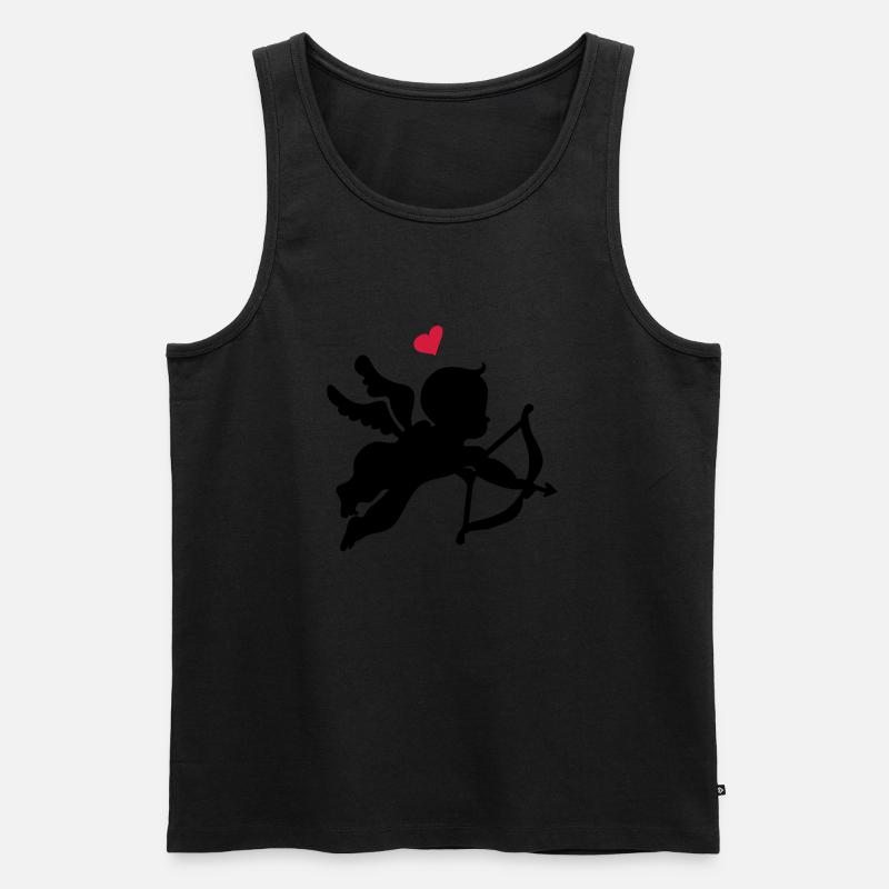 Engelchen - Männer Premium Bio Tank Top - Schwarz