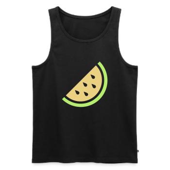 Melone - Männer Premium Bio Tank Top - Schwarz - Vorne - Michal (187cm)