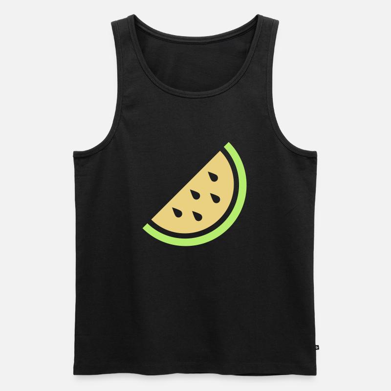 Melone - Männer Premium Bio Tank Top - Schwarz