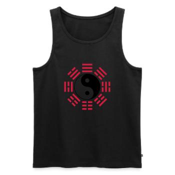 Bagua - Men's Premium Organic Tank Top - black - Front - AI Model Male 178 light (178cm)