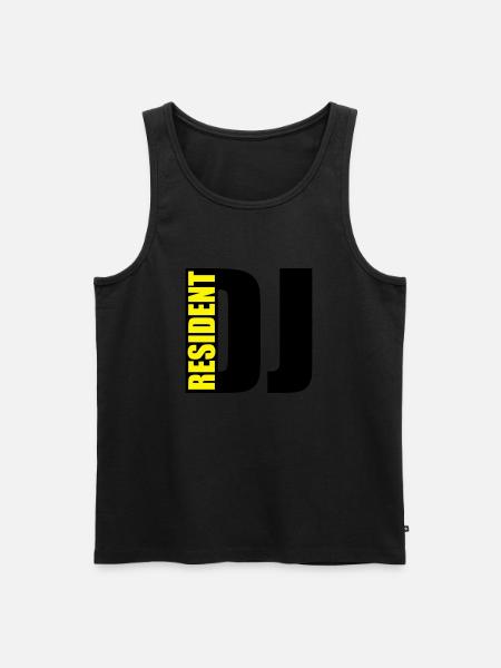 DJ - Männer Premium Bio Tank Top - Schwarz