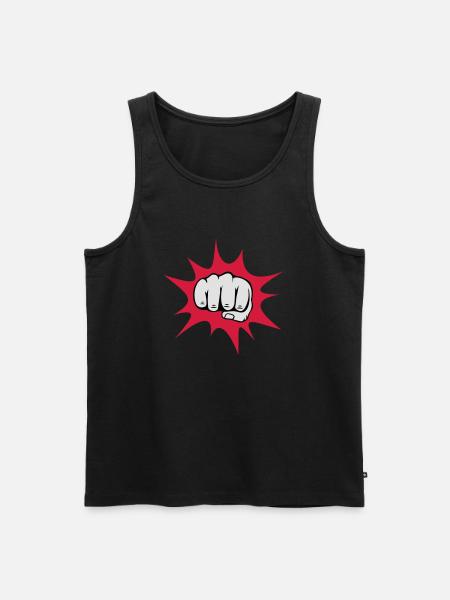 Faust - Männer Premium Bio Tank Top - Schwarz