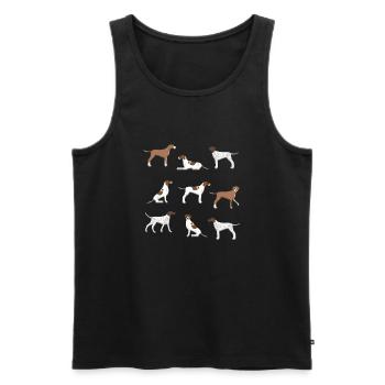 Selection pointer - Men's Premium Organic Tank Top - black - Front - AI Model Male 178 light (178cm)
