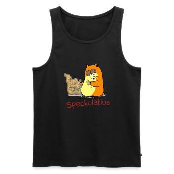 Speckulatius - Männer Premium Bio Tank Top - Schwarz - Vorne - Michal (187cm)