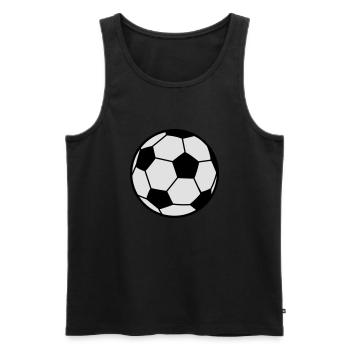 ball - Männer Premium Bio Tank Top - Schwarz - Vorne - AI Model Male 178 light (178cm)