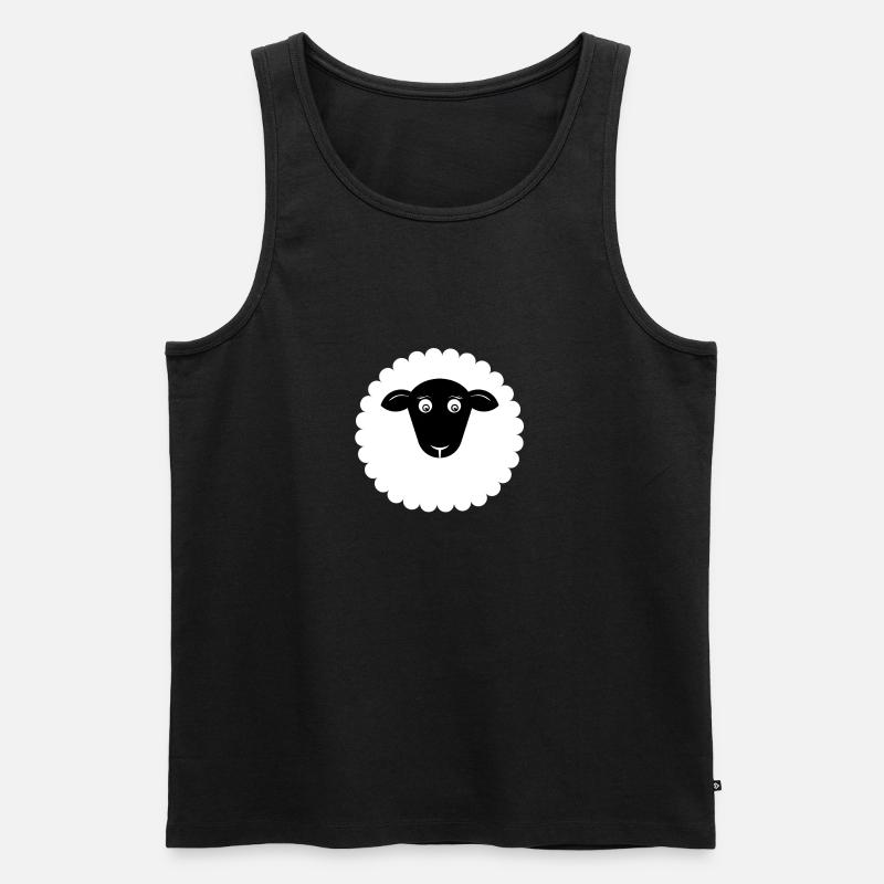Schaf 1 - Männer Premium Bio Tank Top - Schwarz