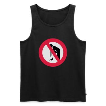 Don't Barf on Birds () - Männer Premium Bio Tank Top - Schwarz - Vorne - AI Model Male 178 light (178cm)