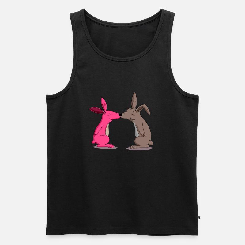 hasen - Männer Premium Bio Tank Top - Schwarz