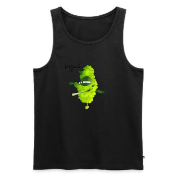 weed - Männer Premium Bio Tank Top - Schwarz - Vorne - Michal (187cm)