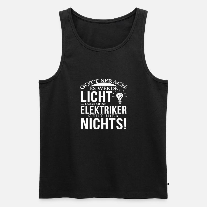 Elektriker - Beruf - Männer Premium Bio Tank Top - Schwarz