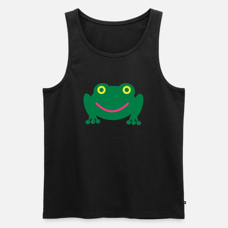 Frosch - Männer Premium Bio Tank Top - Schwarz