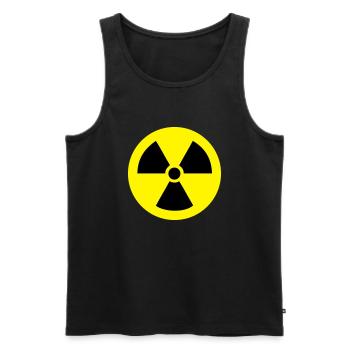 atomic energyt - Men's Premium Organic Tank Top - black - Front - AI Model Male 178 light (178cm)