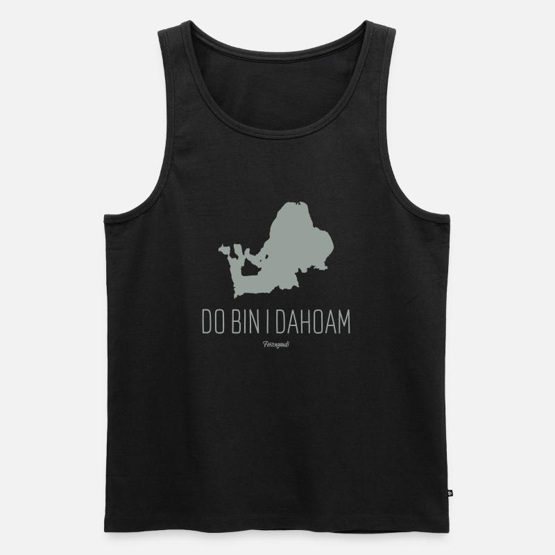 Chiemsee - Männer Premium Bio Tank Top - Schwarz