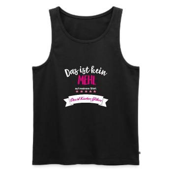 Das ist kein Mehl - das ist Kuchen-Glitzer - Männer Premium Bio Tank Top - Schwarz - Vorne - Michal (187cm)