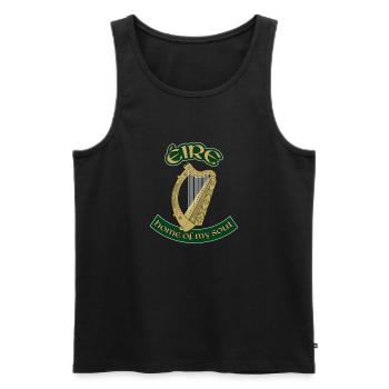 Éire – home of my soul - Männer Premium Bio Tank Top - Schwarz - Vorne - Michal (187cm)