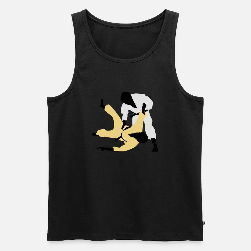 judo_a_3c - Männer Premium Bio Tank Top - Schwarz