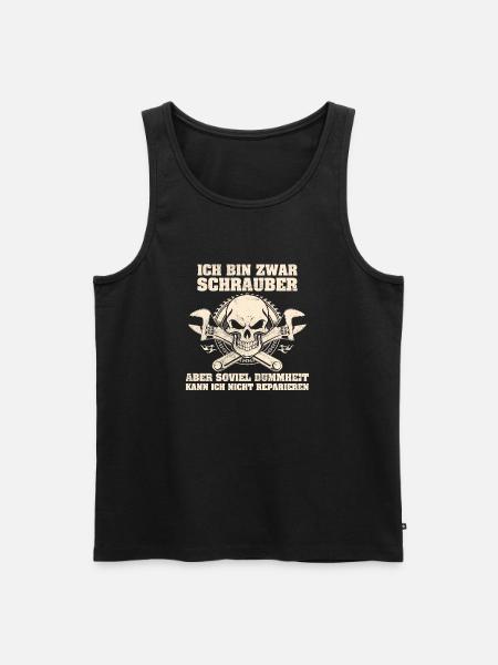 Ich bin Schrauber - Männer Premium Bio Tank Top - Schwarz
