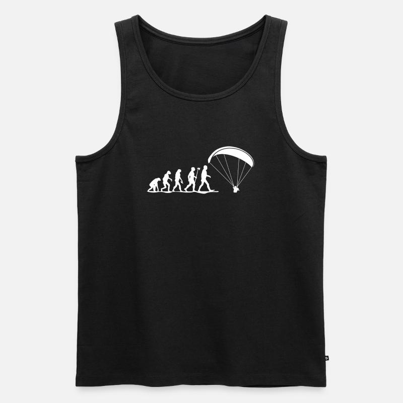 evolution paragliding gleitschirmfliegen - Männer Premium Bio Tank Top - Schwarz